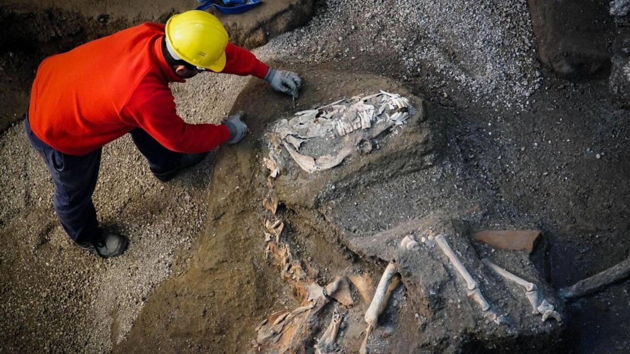 Vzácny objav z čias Pompejí: archeológovia odkryli pozostatky kostí