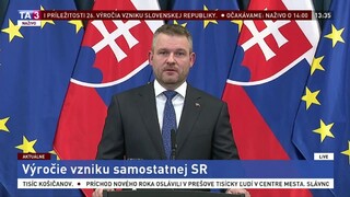 Príhovor P. Pellegriniho k výročiu vzniku samostatnej Slovenskej republiky