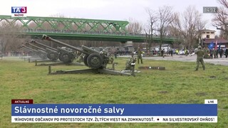 Slávnostné salvy pri príležitosti 26. výročia vzniku SR