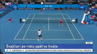 Federer a Benčičová vo finále, súboj s Grékmi prehrali