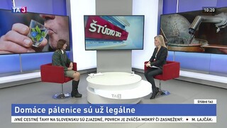 ŠTÚDIO TA3: R. Peťovská o legalizácii domácich páleníc