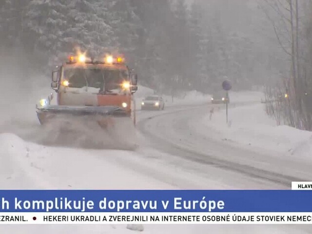 Sneh komplikuje dopravu v Európe, zaskočil aj Talianov na juhu