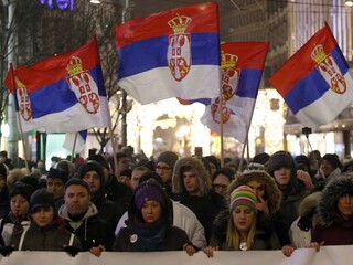 Srbsko protest demonštrácia 1140 px (SITA/AP)