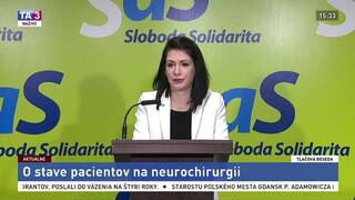 TB J. Cigánikovej o stave pacientov na neurochirurgii