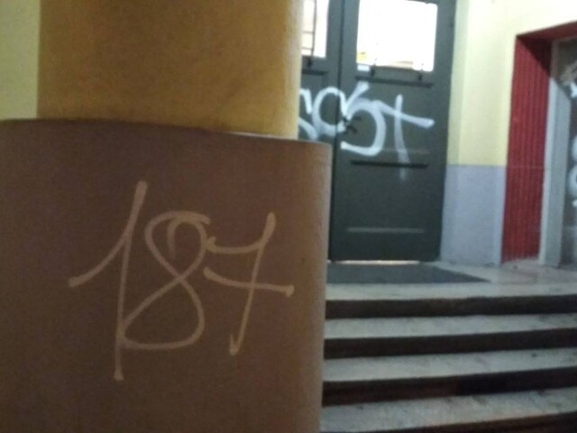 Neznámy writer poškodil fasádu národnej kultúrnej pamiatky
