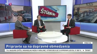 ŠTÚDIO TA3: J. Drahovský a A. Štefuca o obmedzeniach v Bratislave
