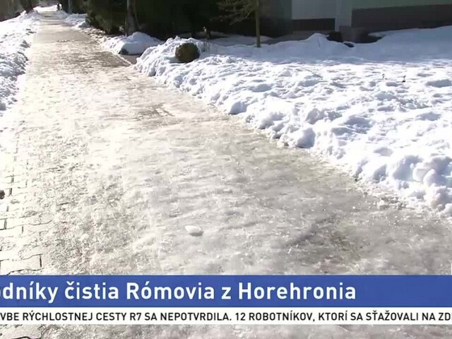 Banská Bystrica nezvláda odpratávať sneh, pomáhajú aj Rómovia