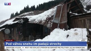 Mimoriadnu situáciu vyhlásili i v Kolačkove, ľuďom padajú strechy