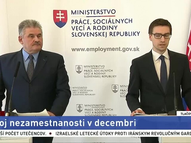 TB ministerstva práce o vývoji nezamestnanosti v decembri
