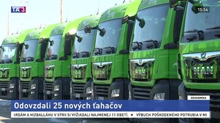 Firme odovzdali 25 ťahačov, obnovila tak svoj vozový park