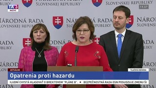 TB členov hnutia OĽaNO o opatreniach proti hazardu