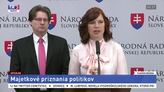 TB členov hnutia OĽaNO o majetkových priznaniach politikov