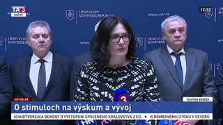 TB ministerky M. Lubyovej o stimuloch pre vedu a výskum