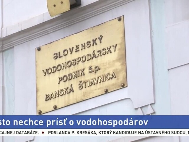 Vodohospodári žiadajú presun podniku, Štiavnica o SVP prísť nechce