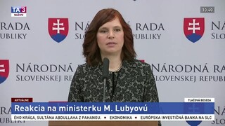 TB V. Remišovej o zavádzaní ministerky M. Lubyovej