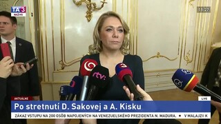 Vyhlásenie ministerky vnútra D. Sakovej o odchode T. Gašpara