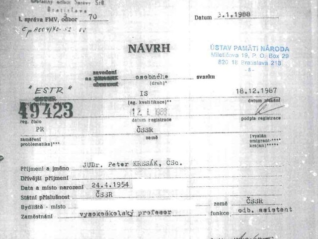 ŠtB ma sledovala, reagoval Kresák po Matovičovom obvinení