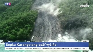 Prebudila sa sopka Karangetang, už niekoľko dní chrlí lávu