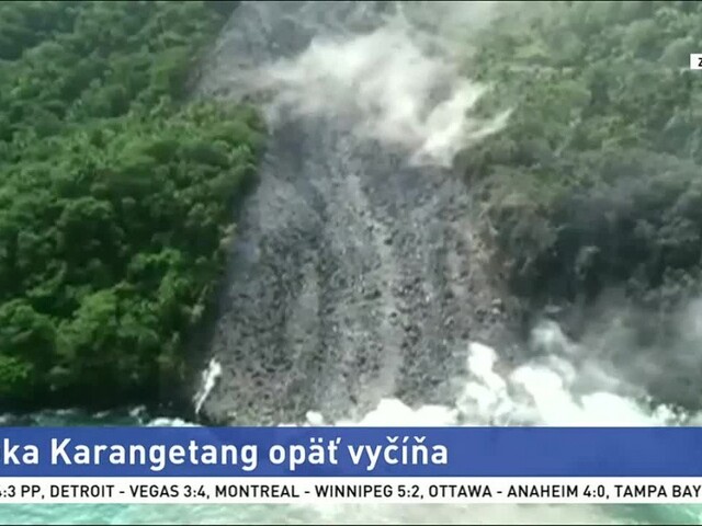 Prebudila sa sopka Karangetang, už niekoľko dní chrlí lávu