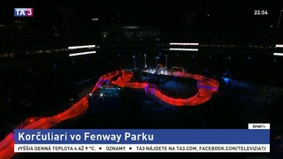 Korčuliari v Bostone sa pretekali v ľadovom tobogáne