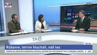Rúbanie stromov a tetrov hlucháň