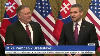Návšteva šéfa americkej diplomacie M. Pompea na Úrade vlády