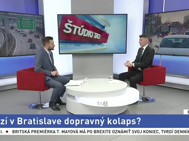 ŠTÚDIO TA3: M. Vallo o hroziacom dopravnom kolapse