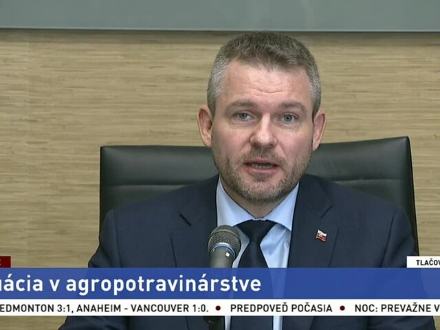 Brífing premiéra P. Pellegriniho o situácii v agropotravinárstve
