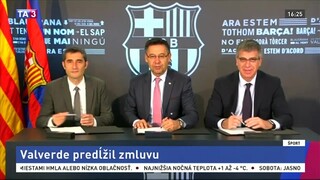 Valverde ostáva v Barcelone, s klubom podpísal novú zmluvu