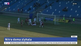 Nitra proti Podbrezovej nevyužila šancu na posun do prvej šestky