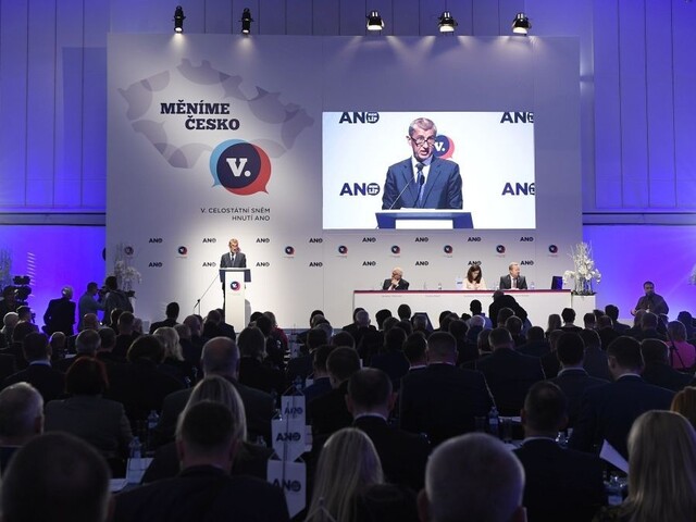 Hnutie ANO si zvolilo predsedu, jediným kandidátom bol Babiš