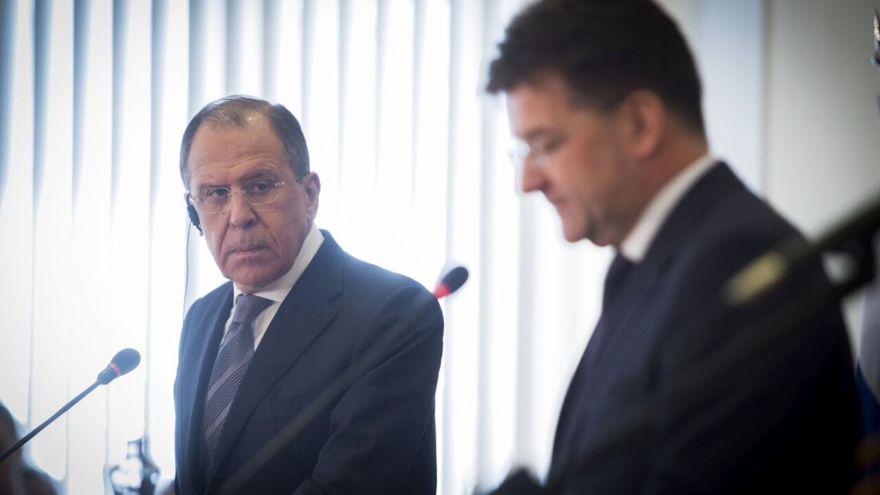 Lavrov sa stretol s Lajčákom a sťažoval sa na mediálnu blokádu