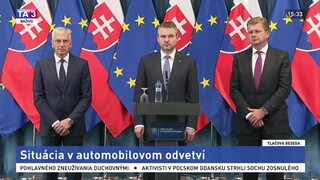 TB P. Pellegriniho a ZAP SR o situácii v automobilovom priemysle