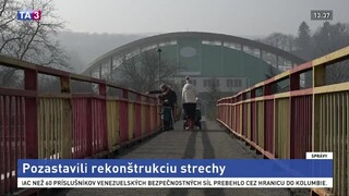 V Prešove pozastavili rekonštrukciu strechy hokejového štadióna