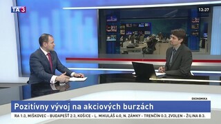HOSŤ V ŠTÚDIU: S. Pánis o pozitívnom vývoji na akciových burzách