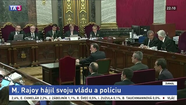 Katalánsky proces pokračuje, španielsky expremiér sa obhajoval