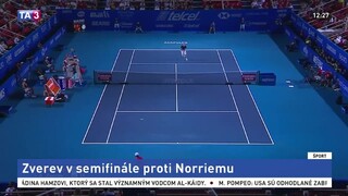 Zverev vyzve v semifinále britského tenistu Norrieho