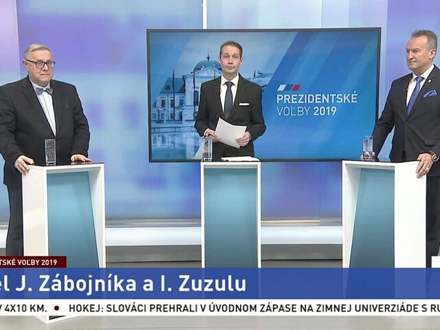 Duel prezidentských kandidátov Zábojníka a Zuzulu