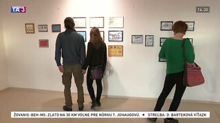 Chlapec prezentuje obrazy, nebráni mu v tom ani hendikep