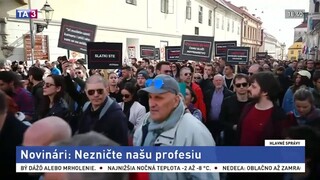 Nespokojní novinári zaplnili Záhreb. Neničte nám profesiu, žiadajú