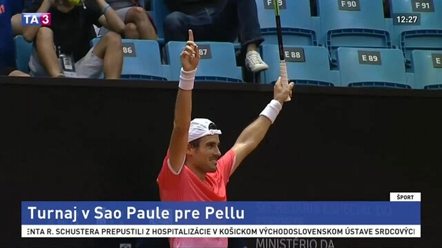Turnaj v Sao Paule patril Pellovi, získal prvý titul v kariére