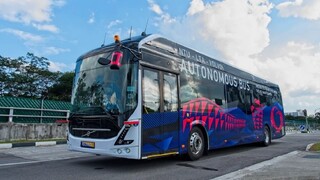 V Singapure bude jazdiť prvý elektrický autobus Volvo bez vodiča