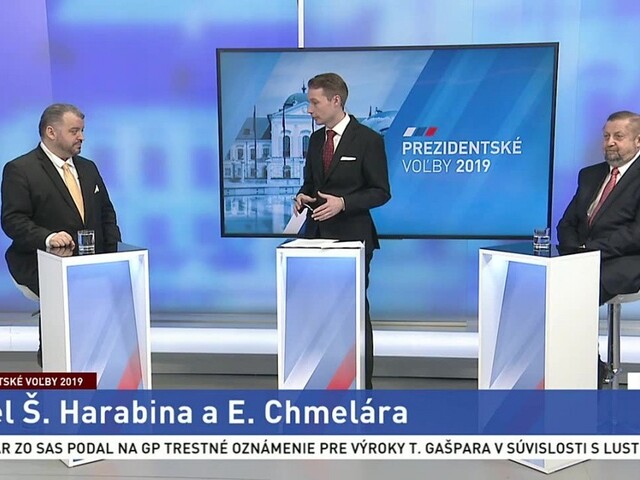 Duel prezidentských kandidátov Harabina a Chmelára