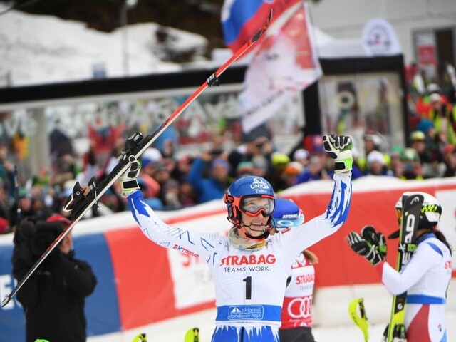 Shiffrinová išla tvrdo za víťazstvom, Vlhová však získala pódium