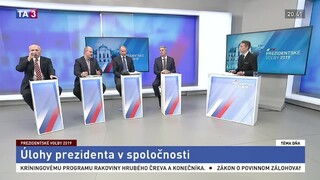 Diskusia kandidátov B. Bugára, M. Daňa, M. Kotlebu a F. Mikloška