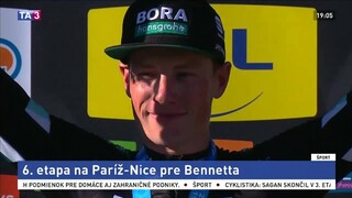 6. etapa na Paríž-Nice priniesla Bennettovi 33. kariérne víťazstvo