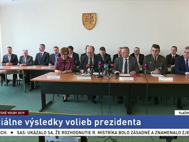 TB Štátnej volebnej komisie o výsledkoch volieb prvého kola
