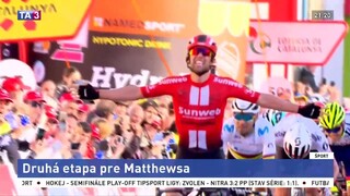 Druhá etapa patrila v Katalánsku Matthewsovi, Baška odstúpil
