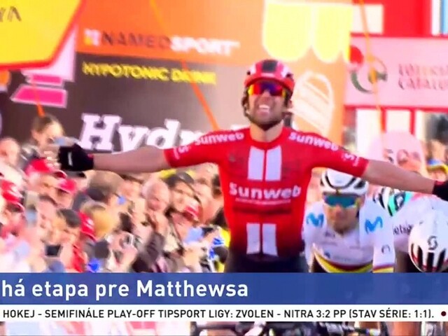 Druhá etapa patrila v Katalánsku Matthewsovi, Baška odstúpil