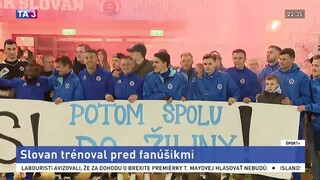Slovan pre fanúšikov zorganizoval otvorený tréning